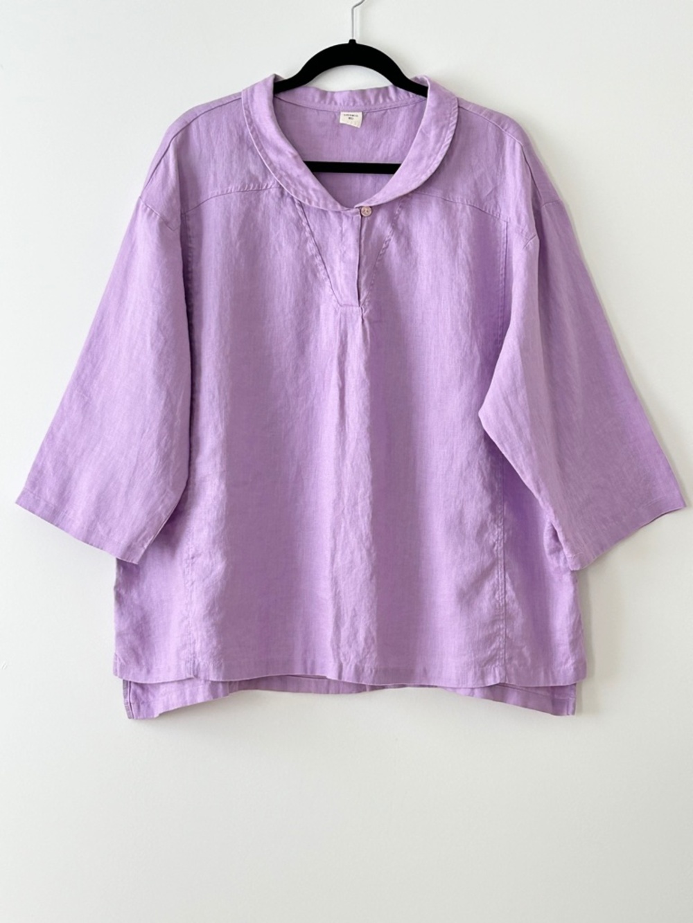 Lintico 100% Linen Purple Top